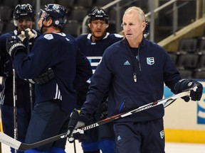 Head coach of Team Europe Ralph Krueger looks on during practice at the World Cup of Hockey 2016 last September in Toronto.