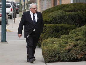 Winston Blackmore, who is accused of practising polygamy in a fundamentalist religious community, returns to court after a lunch break in Cranbrook, B.C., on Tuesday, April 18, 2017.