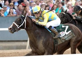 In a photo provided by Oaklawn Park, Classic Empire and jockey Julien R. Leparoux win the Arkansas Derby horse race Saturday, April 15 2017, at Oaklawn Park in Hot Springs, Ark. The Kentucky Derby is one of the few races to escape Mark Casse&#039;s grasp. But Casse, nine times Canadian thoroughbred racing&#039;s top trainer, believes he has his best shot at winning his first Derby title May 6 with Classic Empire, last year&#039;s Breeders&#039; Cup Juvenile champion who won the Grade 1 Arkansas Derby.THE CANADIAN P