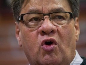 Grand Chief Ed John, Hereditary Chief of Tl&#039;azt&#039;en First Nation and political executive of the First Nations Summit, responds to the Mt. Polley tailings pond breach report during a news conference in Vancouver, B.C., on Tuesday February 3, 2015. First Nations leaders in British Columbia say they suspect the deadly opioid fentanyl is having a disproportionate impact on their communities, but they can&#039;t get the numbers to prove it. THE CANADIAN PRESS/Darryl Dyck