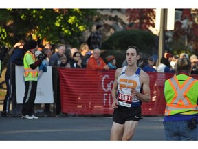 Victoria's Geoff Martinson, seen here in a file photo, is one of the many elite runners entered in the 2017 Vancouver Sun Run. (PNG Merlin Archive)