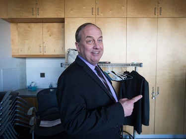 British Columbia Green Party Leader Andrew Weaver gestures before the start of a campaign stop where he unveiled the party's affordable housing strategy in Vancouver, B.C., on Tuesday April 11, 2017. A provincial election will be held on May 9.