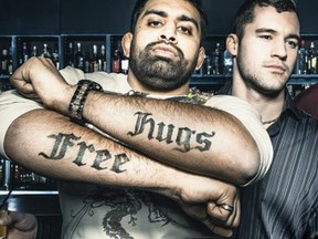 Free Hugs image from the new Crime Stoppers campaign targeting gangs in B.C.