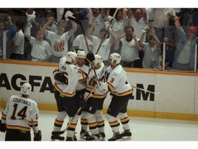 Game six of Stanley Cup Final between the Vancouver Canucks and the New York Rangers on June 11, 1994.