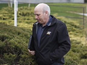 James Oler, who is accused of practising polygamy in a fundamentalist religious community, arrives for the start of his trial in Cranbrook, B.C., Tuesday, April 18, 2017.