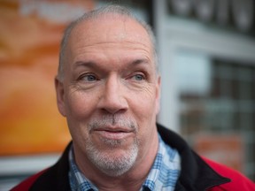 NDP Leader John Horgan is scheduled to appear at a $1,000-per-ticket reception on April 18.