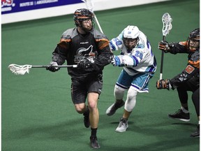 Kevin Crowley, from New Westminster, plays in the NLL's New England Black Wolves