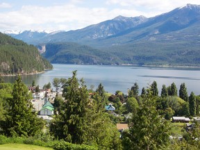 The threat of further slides is keeping six families out of their homes in southeastern B.C., but residents of 41 other properties were allowed to return Tuesday night.  Scenic view of the village of Kaslo in south eastern B.C.
