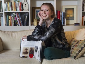 West Vancouver student Madeleine Landell is travelling to the Vimy 100 ceremony representing her great-grandfather, Capt. Geoffrey MacDonald, who fought at Vimy Ridge.