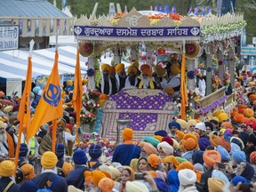 The annual Surrey Vaisakhi Parade draws thousands of participants.