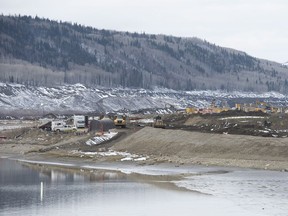 The Site C Dam location along the Peace River in Fort St. John last week.