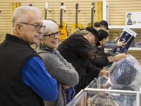 Hundreds browsed through the items for sale at Able Auctions in Surrey prior to this Saturday's VPD recovered goods auction.