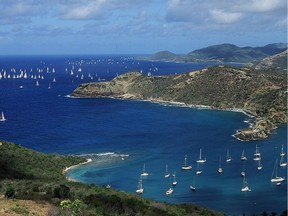 FILE PHOTO In Antigua, English Harbour and beyond can be seen from Shirley Heights, where locals and visitors gather every Sunday night for reggae and jerk chicken.