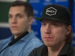 Young players like Markus Granlund and Bo Horvat (in back) should be given the opportunity to carry the Canucks as the team embraces a proper rebuild.