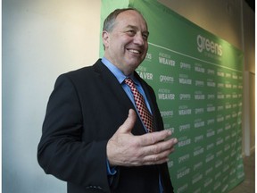 Green party leader Andrew Weaver released the party's housing plan on Wednesday.