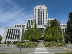 City hall at Vancouver in April 2016.