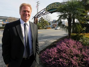 File: Mayor Stew Young in downtown Langford in March 2015. Photograph By ADRIAN LAM, Times Colonist