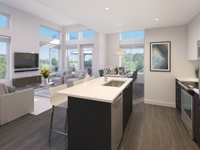 Some 2,000 people have registered interest in the Parc East homes, which will feature quartz counters, large islands and laminate flooring.