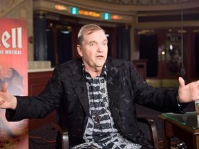 Meatloaf gestures during an interview for &ampquot;Bat Out of Hell - The Musical&#039;&ampquot; in Toronto on Monday, May 15, 2017. THE CANADIAN PRESS/Frank Gunn