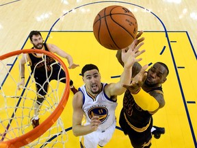 Klay Thompson and the Golden State Warriors look to be on a collision course with LeBron James and the Cleveland Cavaliers again, as both have rolled through the first two rounds of the playoffs, sweeping their respective opponents.