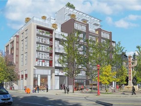 A rendering from the City of Vancouver report for the public hearing to rezone 105 Keefer Street.