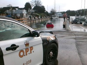 A visitor to the Tobermory, Ont., area in May ended up in the city's Little Tub Harbour after accidentally driving down the boat launch. The Ontario Provincial Police is recruiting for officers in B.C. for the first time.