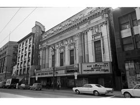April 27, 1967. Exterior shot of the ornate Majestic Theatre at 20 West Hastings in Vancouver, shortly before it was torn down.
