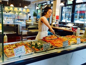 Front counter service at Gastown's Joe Pizza.