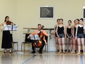 Goh Ballet dancers rehearse new showcase performance The Four Seasons & More with Vancouver Academy of Music musicians.