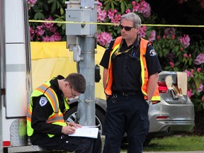 Richmond RCMP are investigating a homicide in the area of No 2 Road and Granville Avenue on Sunday, May 14, 2017.