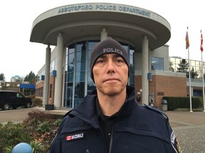 Const. Ian MacDonald, who seems to get more face time on TV than that Trump guy, will be polishing off the running rust next week when he takes part in the Abbotsford Police 5K Challenge Run. He's invited a few 'friends' to ensure he doesn't finish last!