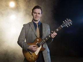 Kale Penny plays Carl Perkins in the Arts Club's production of Million Dollar Quartet at Stanley Industrial Alliance Stage May 11-July 9.