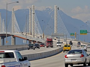 LANGLEY, B.C.,: MAY 11, 2010 - Traffic volumes on the new Golden Ears Bridge connecting Langley to Pitt Meadows have fallen far short of projections on May 13, 2010.