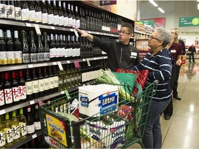 Save-On-Foods in Maple Ridge, Surrey, Langley, Delta, Kelowna, Prince George, and Kamloops sell B.C. wine.