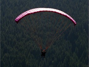 FILE PHOTO - RCMP and Kent Harrison Search and Rescue are searching the mountainside near Bridal Falls for a missing paraglider.