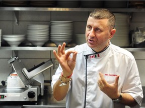 Pino Posteraro, chef and owner of Cioppino’s in Yaletown, says that Italy’s certification system of labelling is ‘a guarantee that from a health point of view and provenance that it has been checked. It’s a guarantee (from) the Italian government, with the European community. It’s good for the chefs but also the (consumers).’