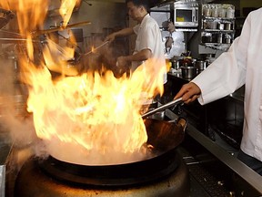 Restaurants across the city cook with natural gas.