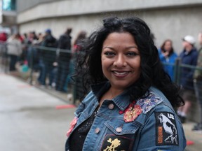 Ramona Satar, in the general-admission line to try and score a front-row position to watch U2 play its Joshua Tree concert in Vancouver, Friday, May 12, 2017.