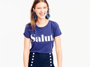 Salut t-shirt, $42.50 at J.Crew, jcrew.com.