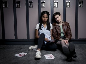 The Hunger Room. Camille Legg, left, and Raylene Harewood in Staircase Theatre's production of Scott Button's play.