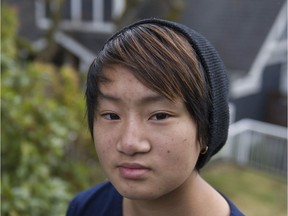 Levi Nahirney, 15, is a transgender teen living in North Vancouver.