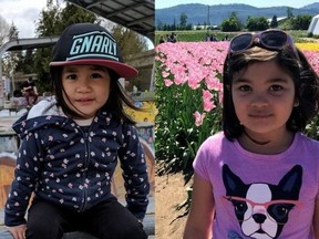 Tyler Hernandez, 3, (L) and Ella Hernandez, 9, died in a three-vehicle crash on Lougheed Highway near Pitt River Road around 6:20 p.m. April 28. RCMP are still investigating the crash, which also took the life of a 30-year-old woman.