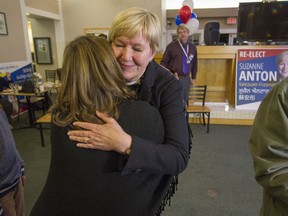 Liberal candidate Suzanne Anton at her HQ in at Fraserview Golf Course in Vancouver, B.C., May 9, 2017. Anton lost her seat.