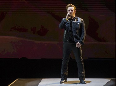 Bono at centre stage. Where else would the U2 front man be?