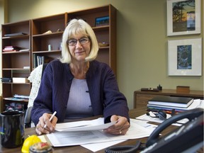 FILE PHOTO B.C. Federation of Labour president Irene Lanzinger on Tuesday, Sept. 1, 2015.