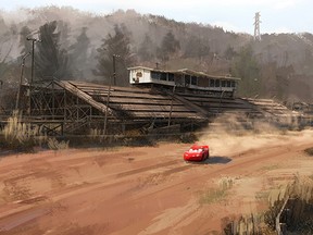 Lightning McQueen returns to where stock car racing all begin when he visits one of the 'ghost tracks' that really inspired Cars 3 director Brian Fee.
