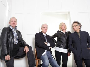 Lunch at Allen's, from left, Murray McLauchlan, Ian Thomas Cindy Church and Marc Jordan.