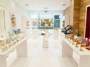 A look inside the new La Maison Valmont boutique located in Oakridge Centre.
