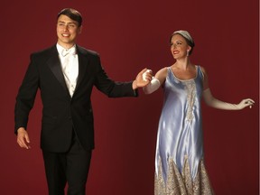 Stuart Barkley (as Robert Martin) and Shannon Hanbury (as Janet van de Graaff) highlight the Theatre Under the Stars’ production of The Drowsy Chaperone.
