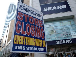 Four Sears stores in B.C. are closing as the company shutters 59 locations across Canada.